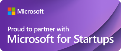 Proud partner with Microsoft for Startups